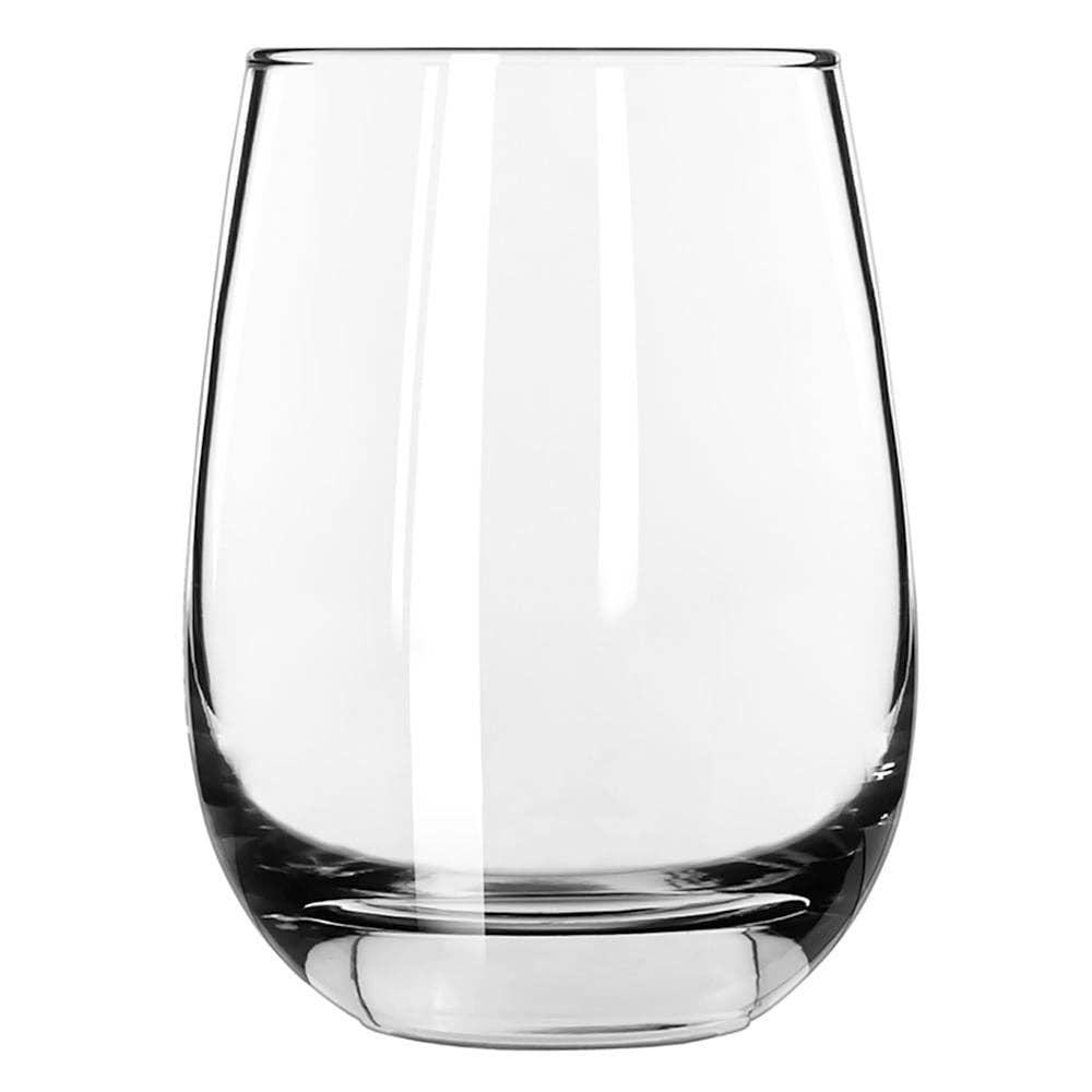 Libbey 231 Stemless Glasses, Clear, 15.25-ounce, Set of 12